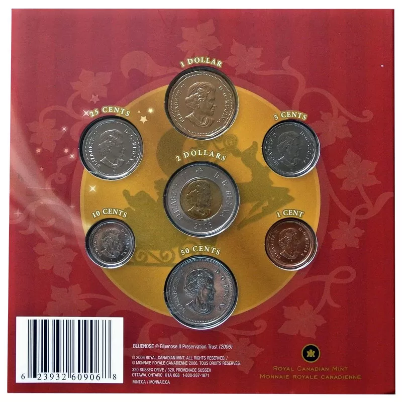 2006 Canadian Holiday 7-Coin Gift Set ft 25-Cent Santa 2006 Canadian Holiday 7-Coin Gift Set ft 25-Cent Santa